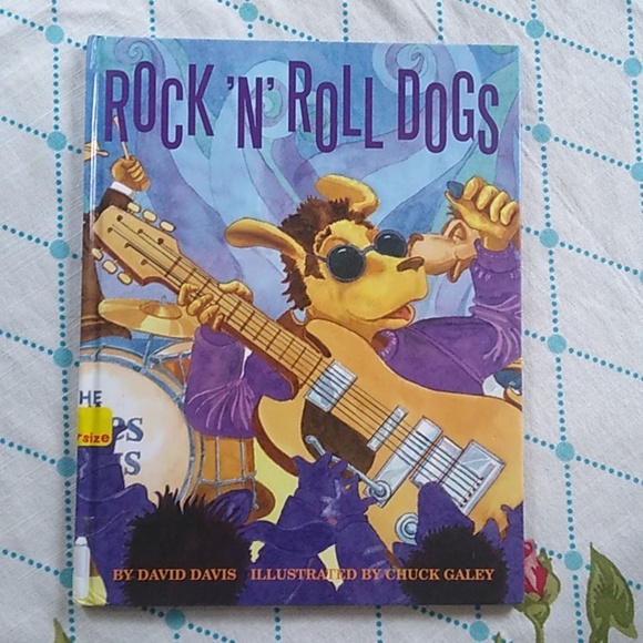 Rock N Roll Dogs Davis Davis Children's Hardcover Book Music Daycare Preschool - Picture 1 of 5
